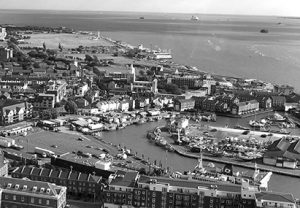 View of the Camber Old Portsmouth from Emirates Spinnaker Tower